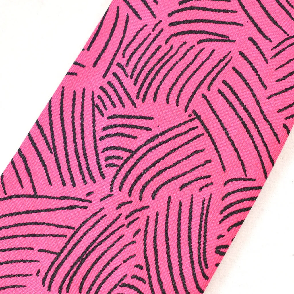 1940s Pink & Blue Trail Vintage Tie