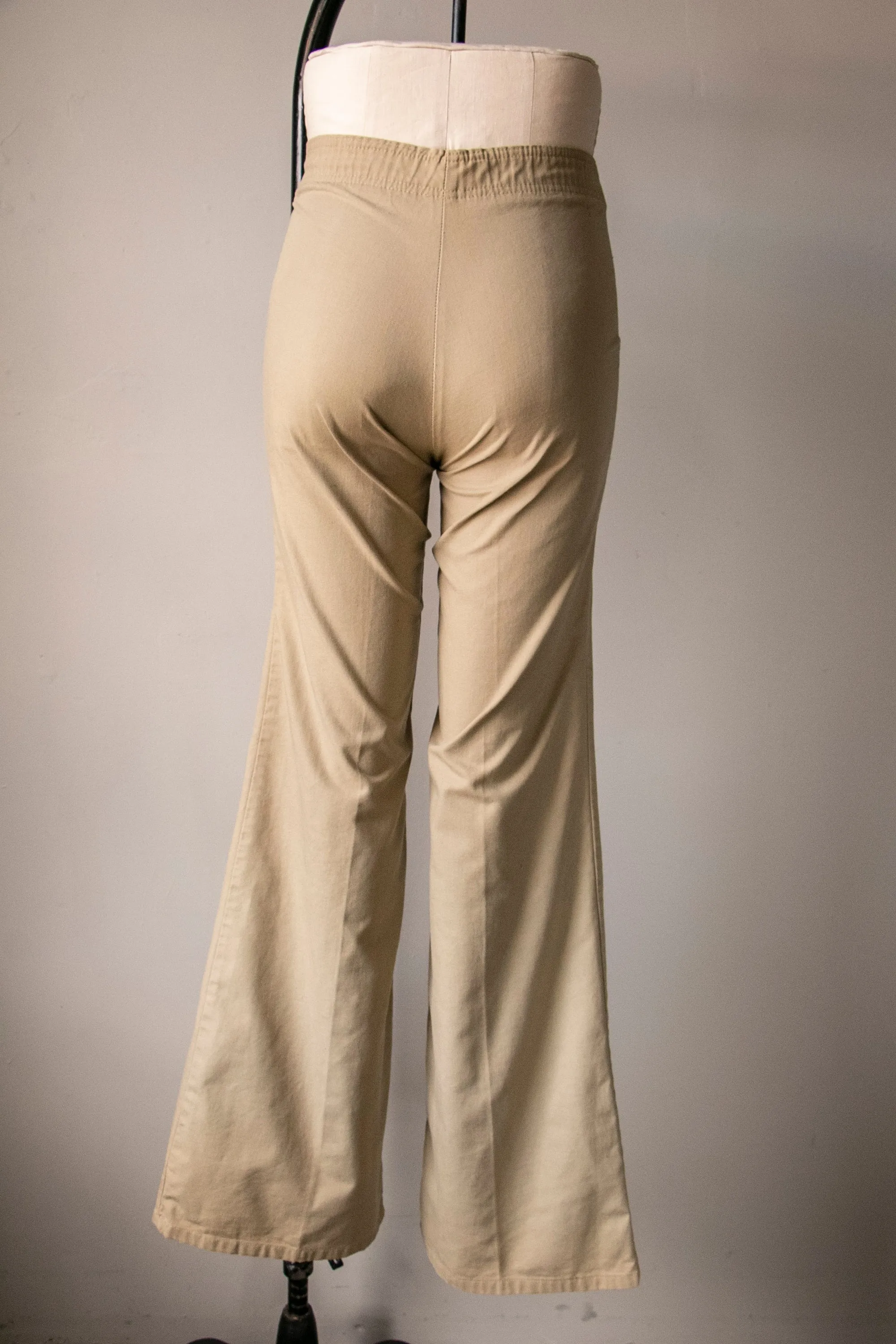 1970s Bell Bottoms Cotton Pants S