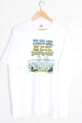 1987 "Lead a Horse To Water" Backstroke Swim Single Stitch Tee USA Made (L)