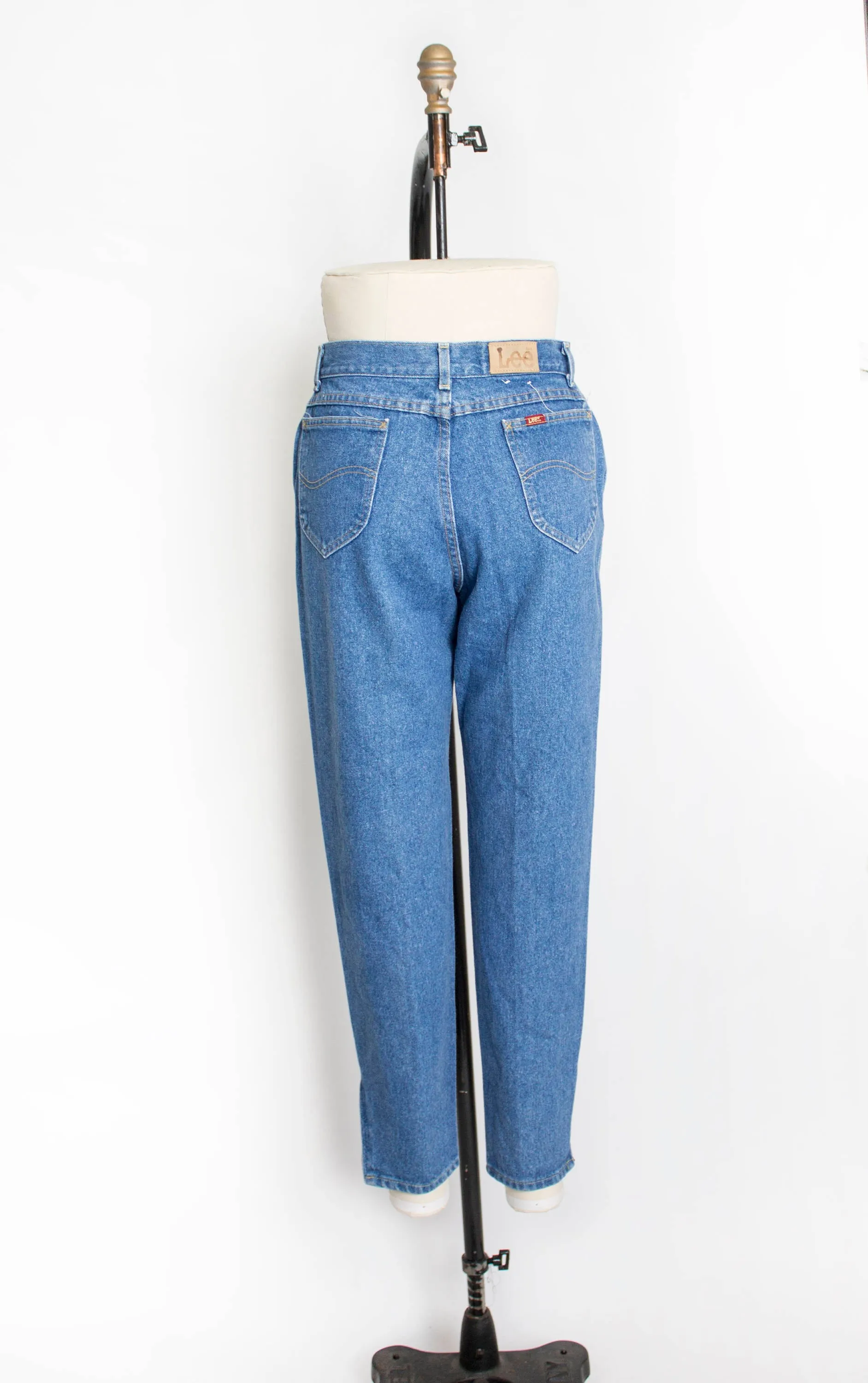 1990s Lee JEANS Cotton Denim High Waist Relaxed Fit Zip Up