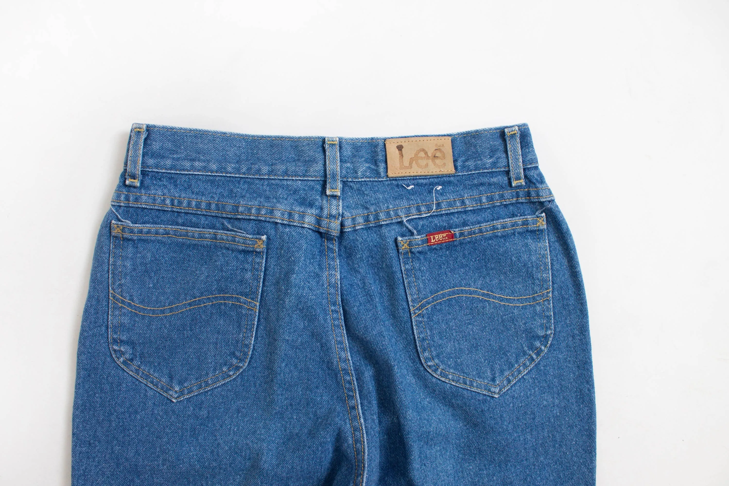 1990s Lee JEANS Cotton Denim High Waist Relaxed Fit Zip Up