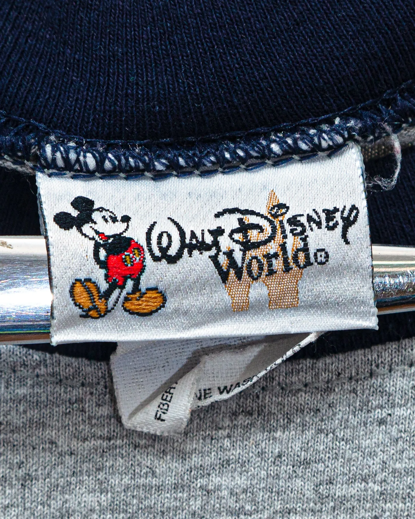 1990s Vintage Walt Disney World Embroidered Made in USA T-Shirt (Large)