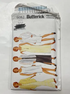 1999 Butterick 6082 Pattern - Dress, Shirt, Top, Pants FACTORY FOLDED