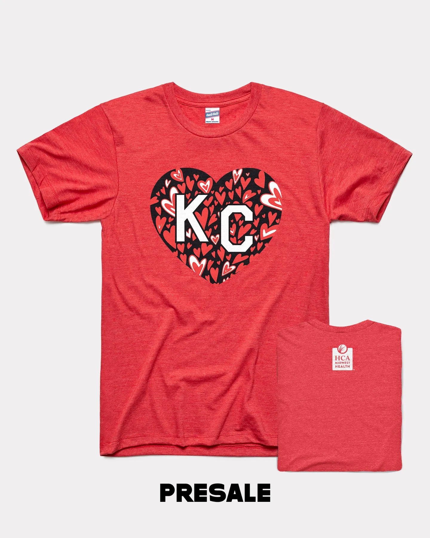 2024 HCA x AHA Heart Walk Red KC Heart T-Shirt