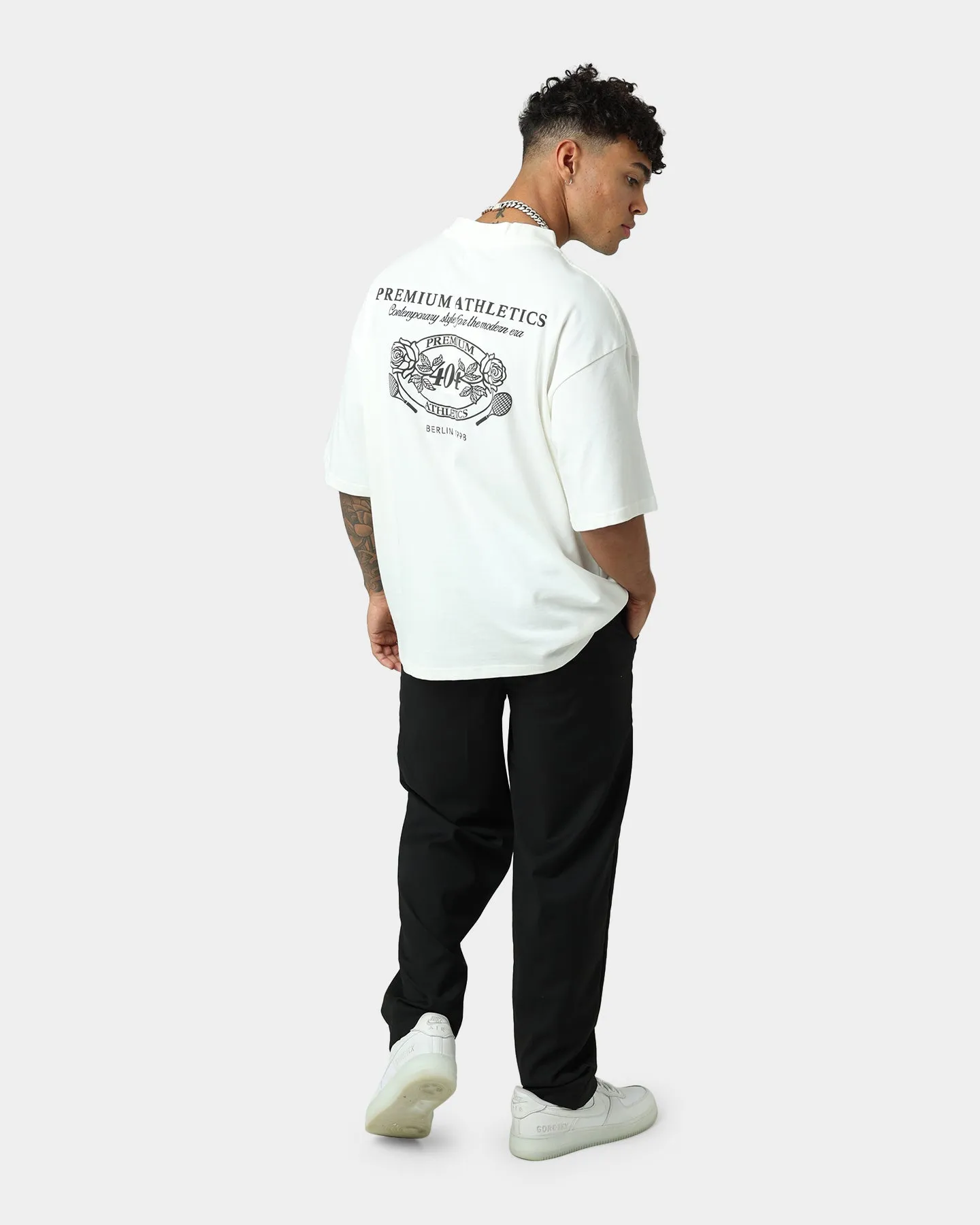 404 Premium Athletics Vintage T-Shirt Off White