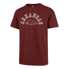 Arkansas Razorbacks '47 Vintage Cardinal Red "Landmark" Scrum T-Shirt