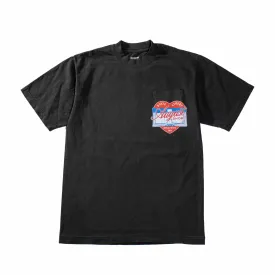 August "Cares" Pocket Tee (Vintage Black)