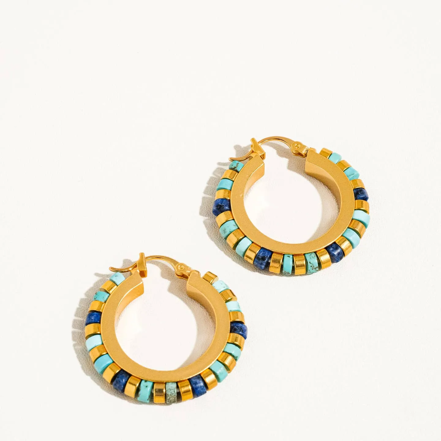 Azura 18K Gold Contemporary Hoop Earrings