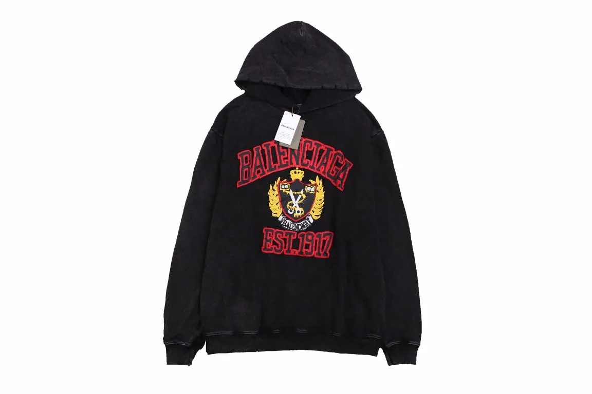 Balenciaga Black Crest Hoodie