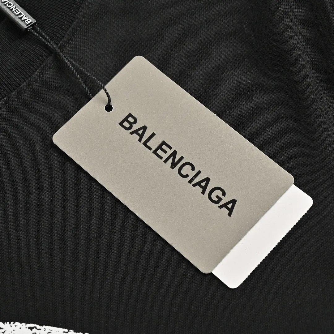 Balenciaga T-Shirt - Distressed Logo