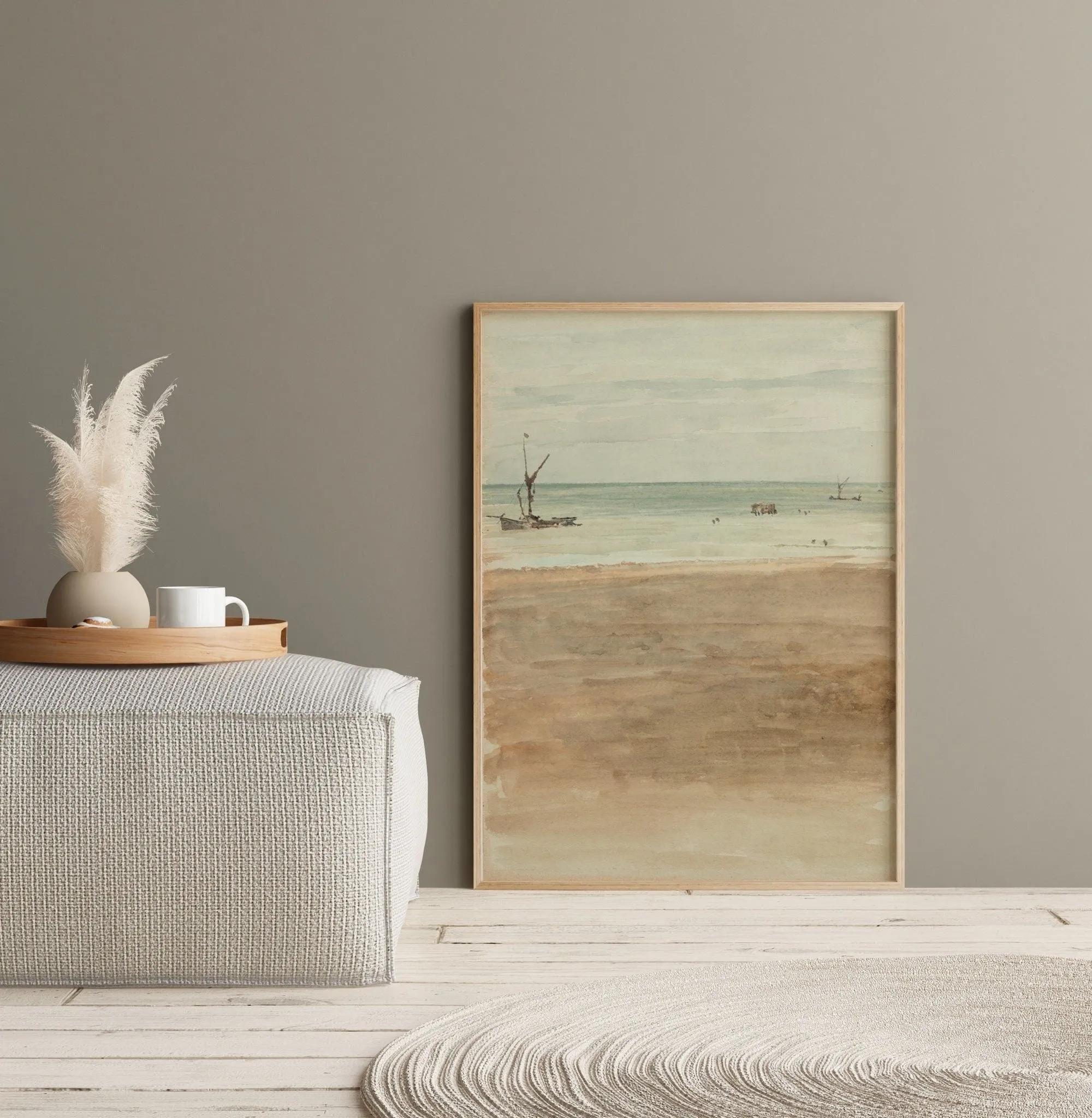 Beach Waves Vintage Coastal Wall Art