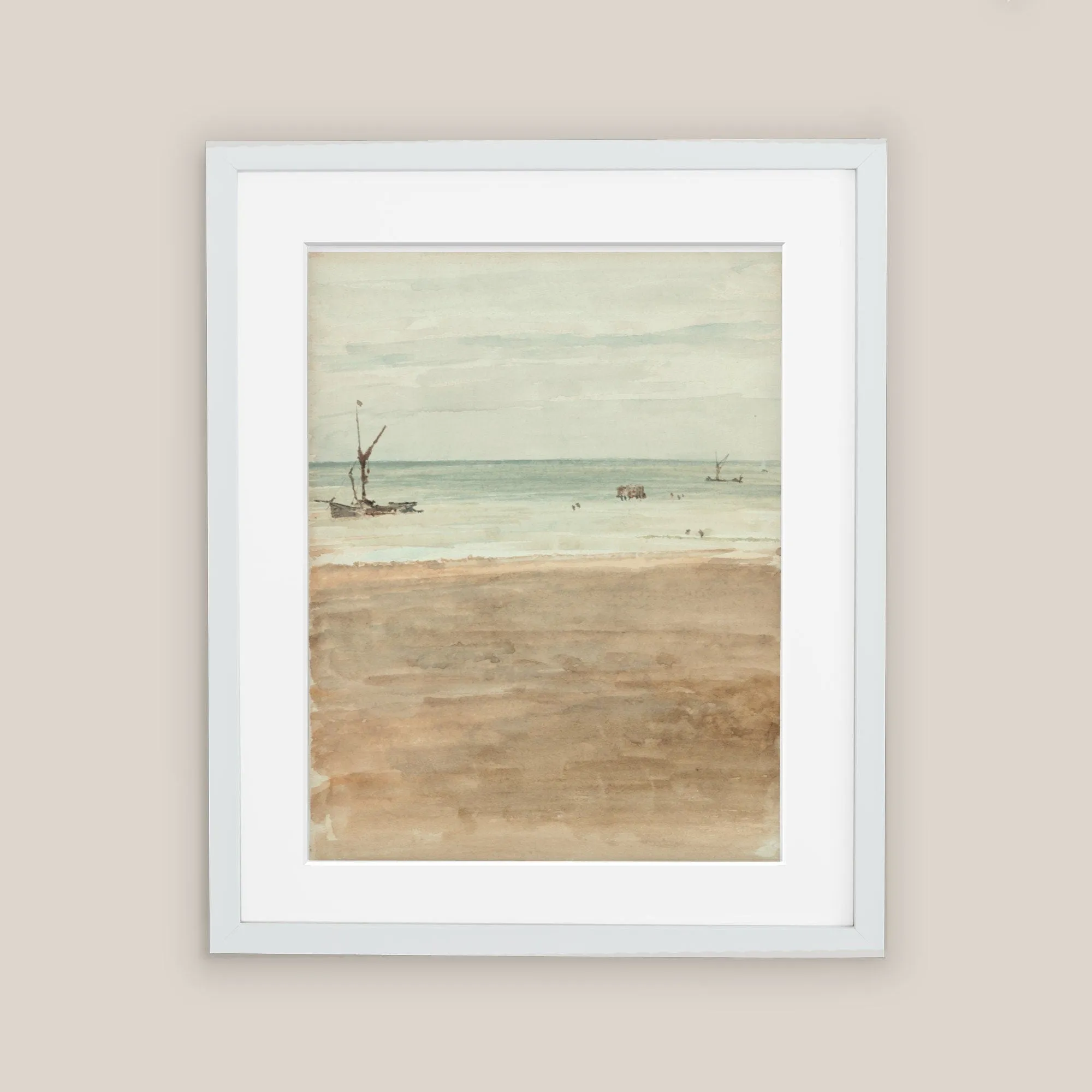 Beach Waves Vintage Coastal Wall Art