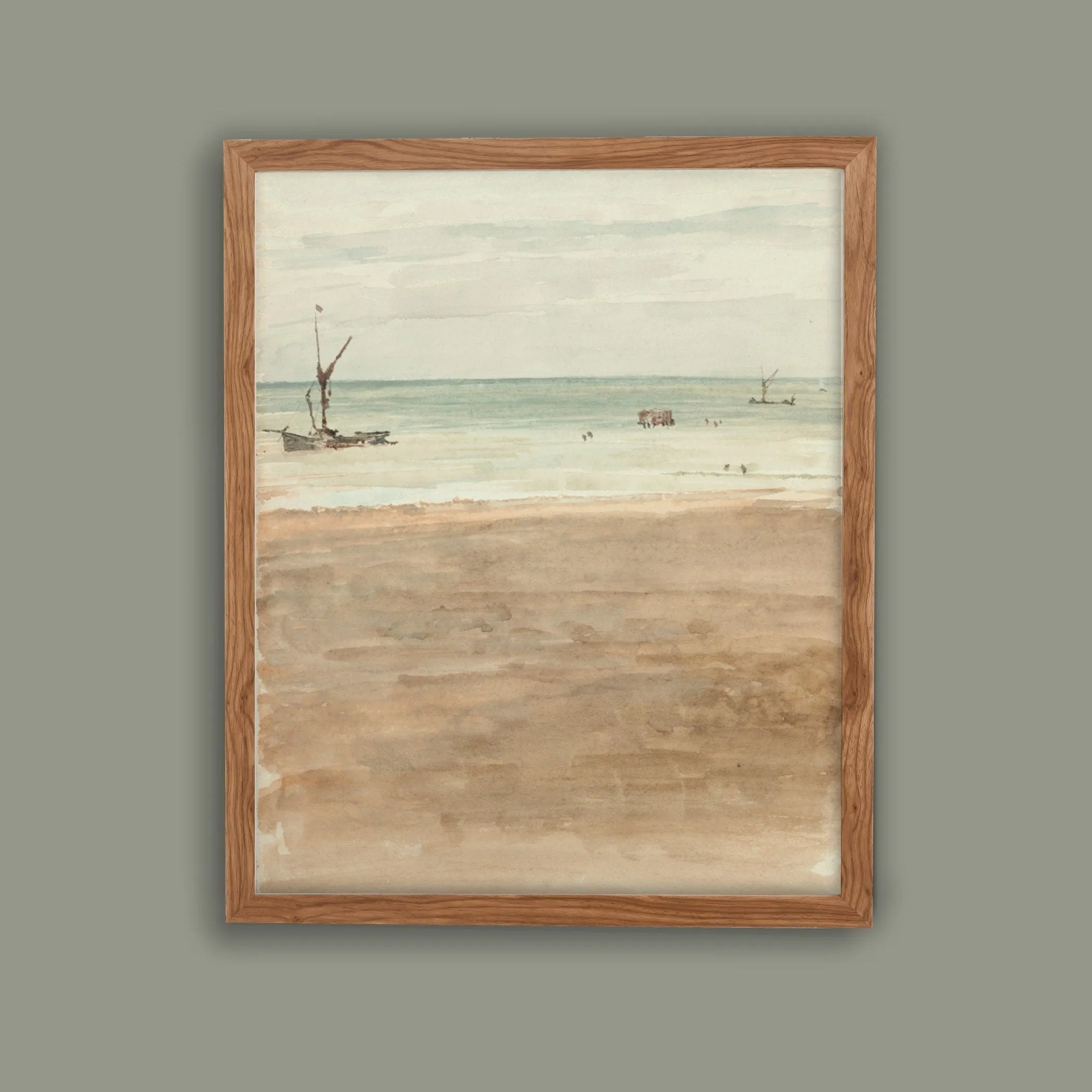 Beach Waves Vintage Coastal Wall Art