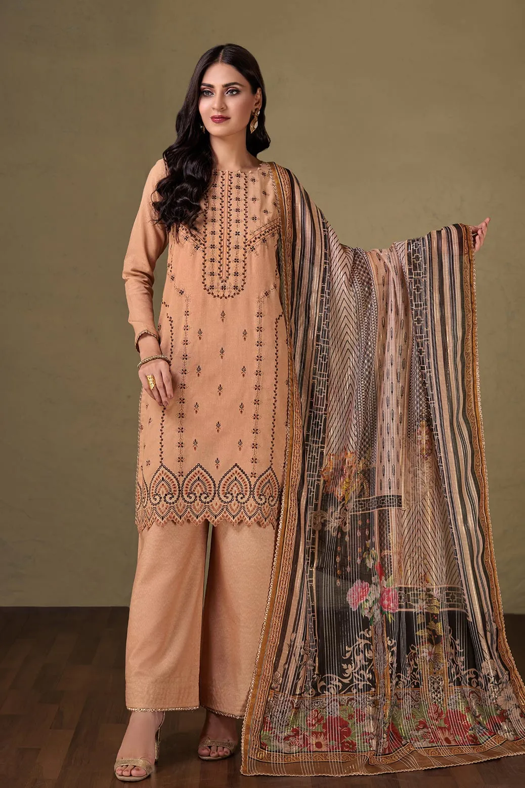 BEIGE-KARANDI-3 PIECE (HR2W223P04)