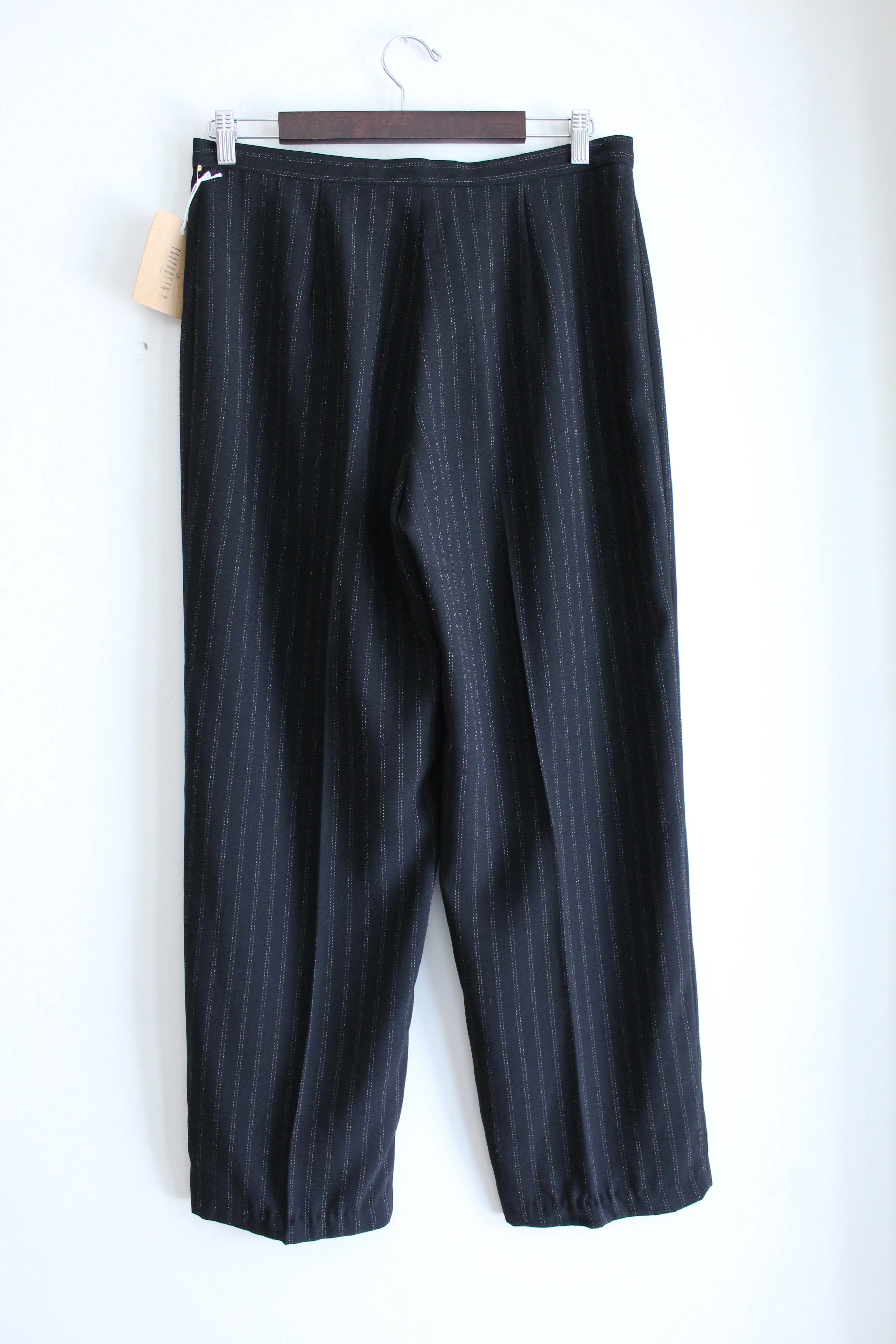 Black Pinstripe Vintage Trouser Pants