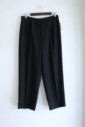 Black Pinstripe Vintage Trouser Pants