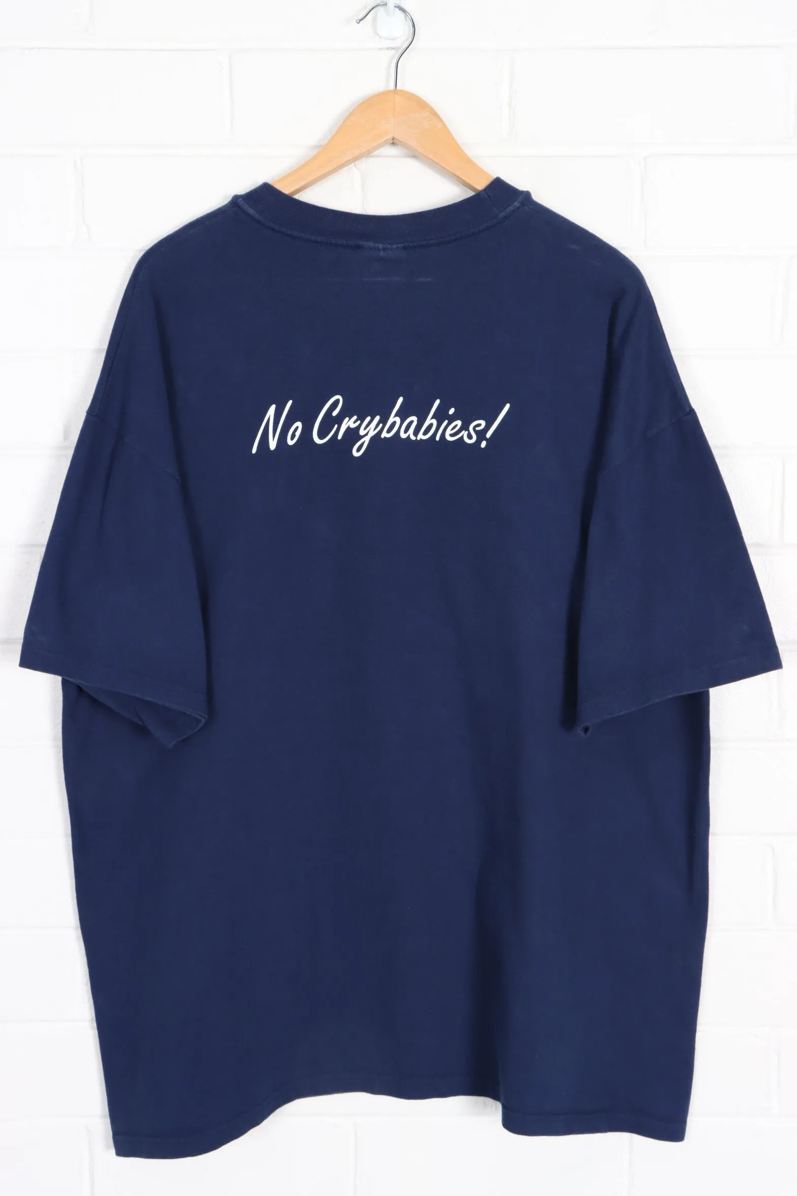 Blue Rose Cafe Tulsa "No Crybabies" Front Back T-Shirt (XXL)