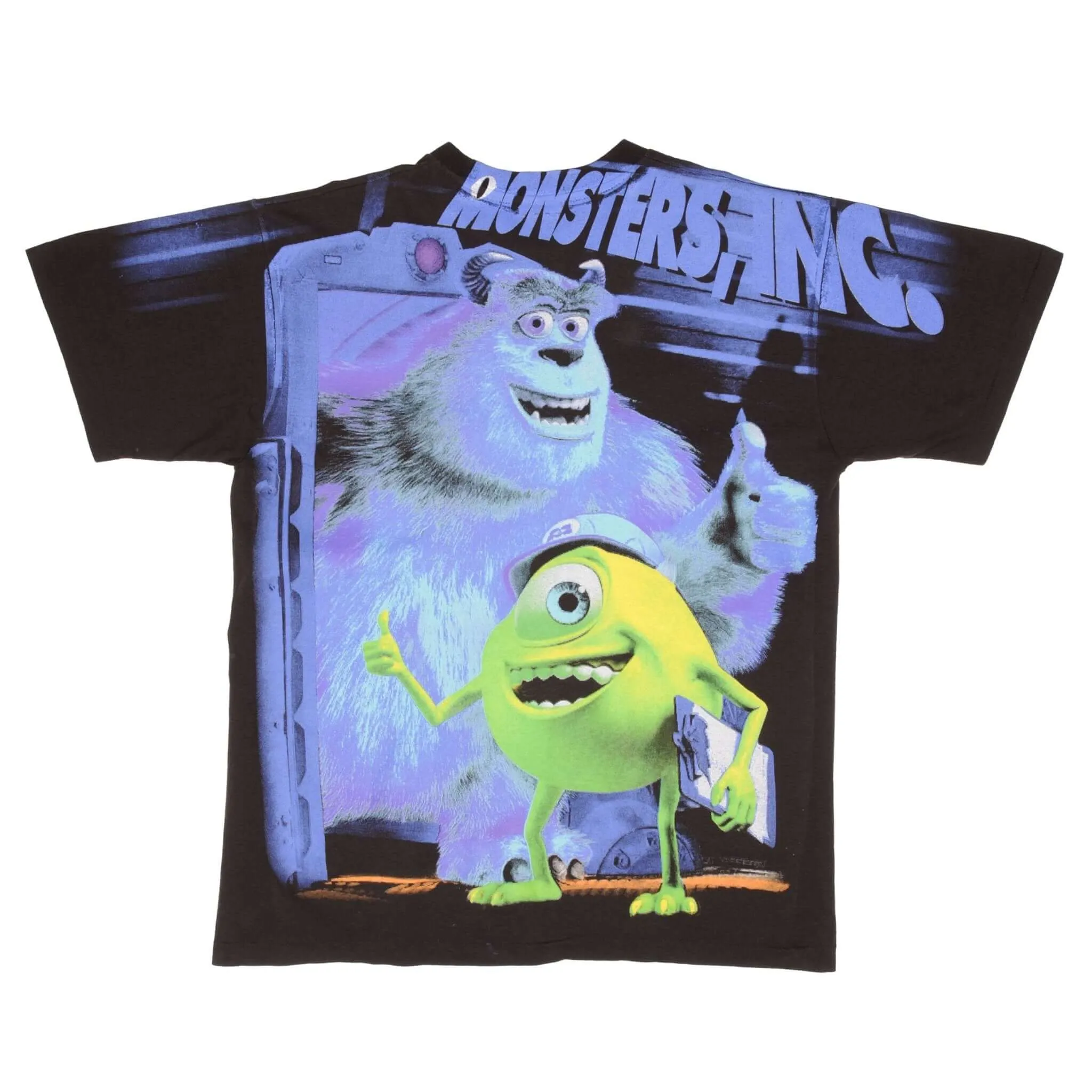 BOOTLEG ALL OVER PRINT MONSTER INC MIKE & SULLY TEE SHIRT SIZE LARGE