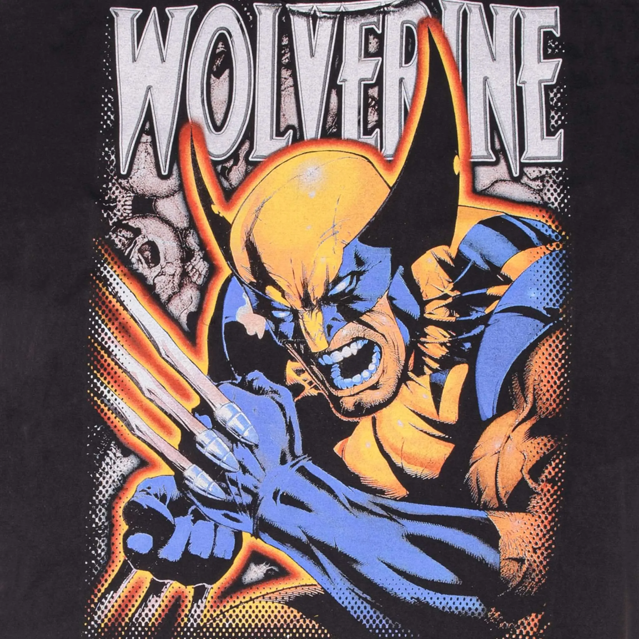 BOOTLEG MARVEL XMEN WOLVERINE ALL OVER PRINT TEE SHIRT SIZE XL SINGLE STITCH