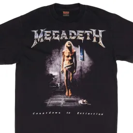 BOOTLEG MEGADETH COUNTDOWN TO EXTINCTION TEE SHIRT SIZE LARGE MADE IN USA