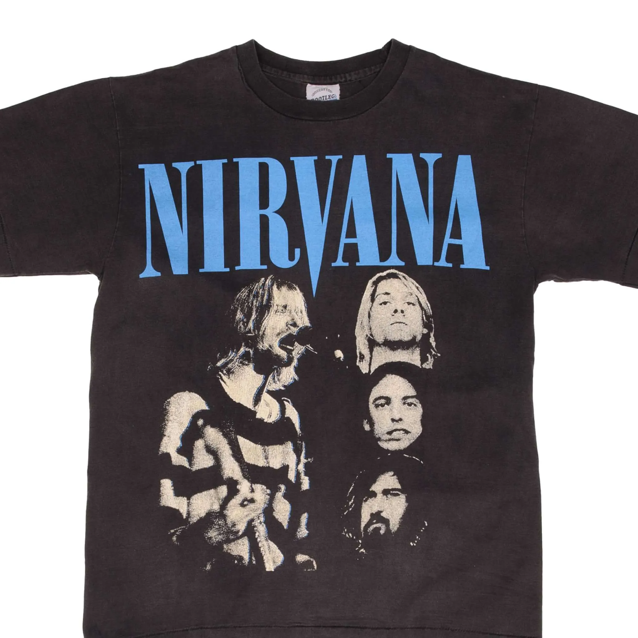 BOOTLEG NIRVANA TEE SHIRT SIZE LARGE SINGLE STITCH