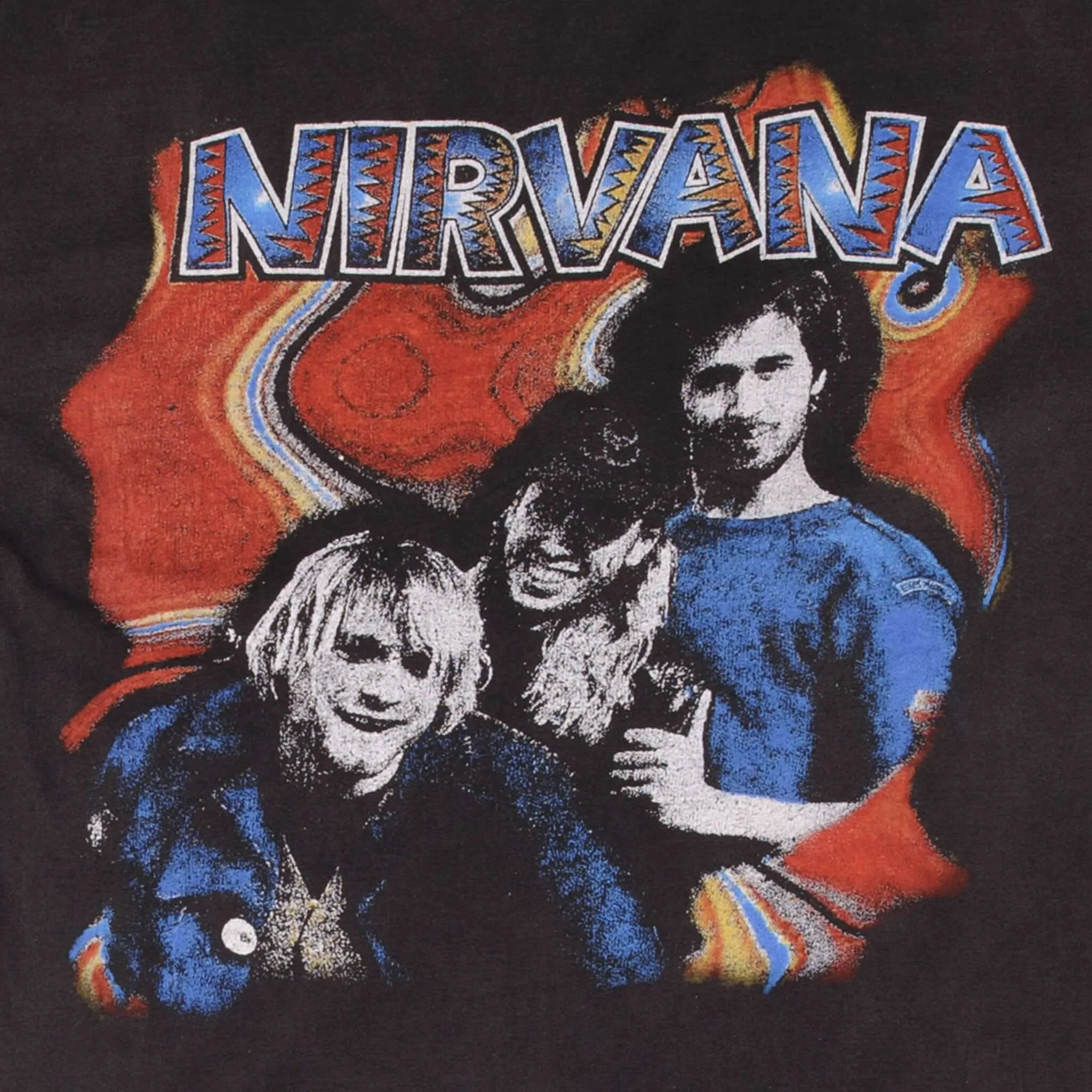 BOOTLEG NIRVANA TEE SHIRT SIZE LARGE SINGLE STITCH