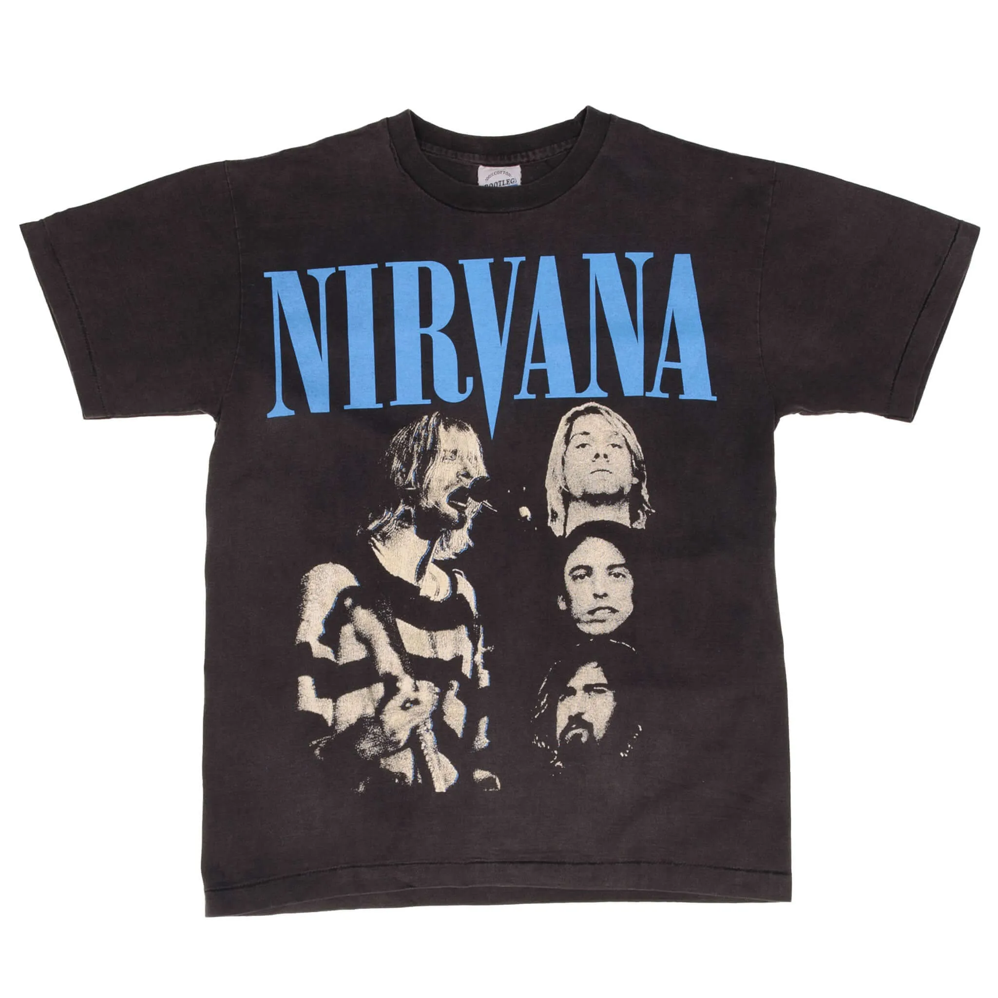 BOOTLEG NIRVANA TEE SHIRT SIZE LARGE SINGLE STITCH