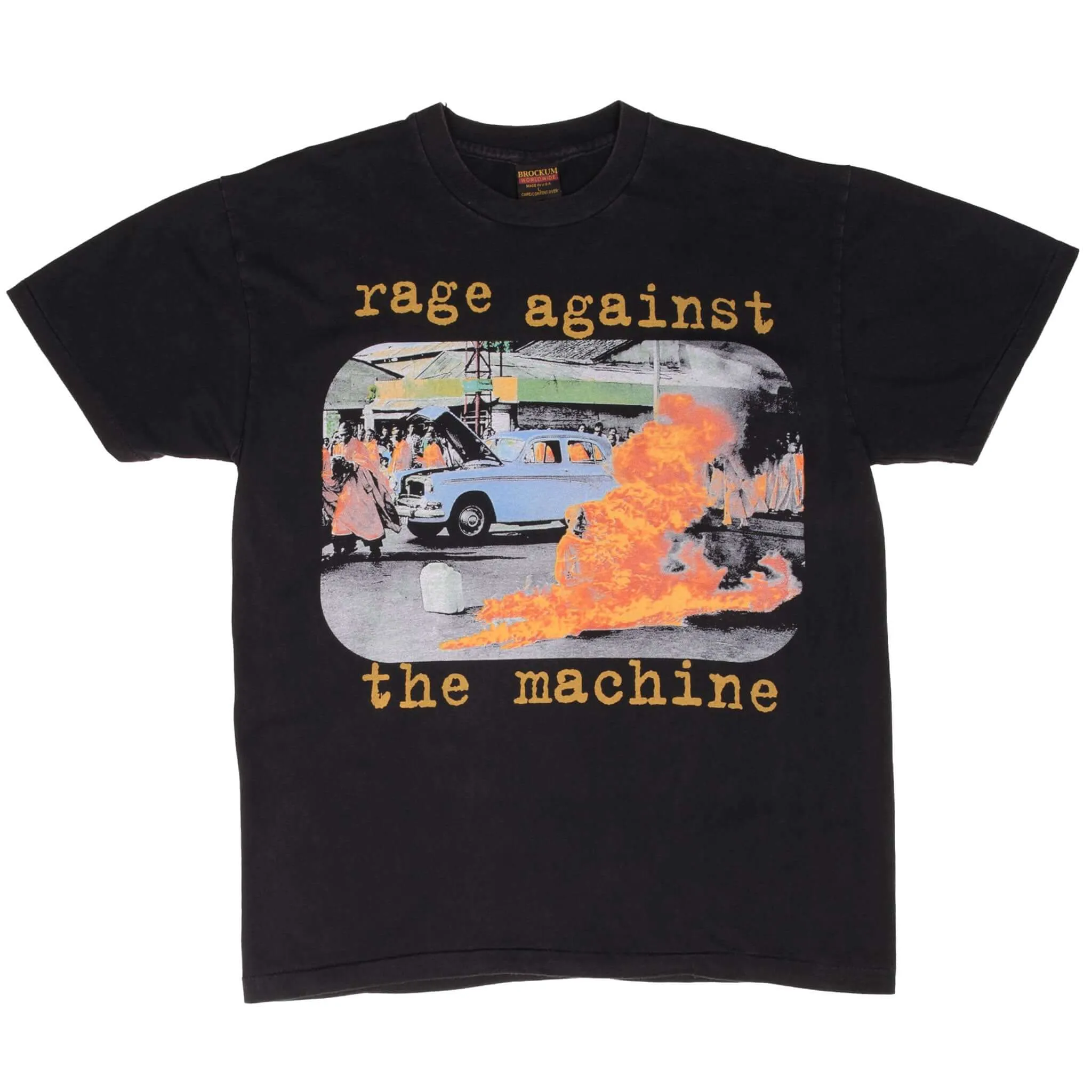 BOOTLEG RAGE AGAINST THE MACHINE TEE SHIRT SIZE LARGE SINGLE STITCH