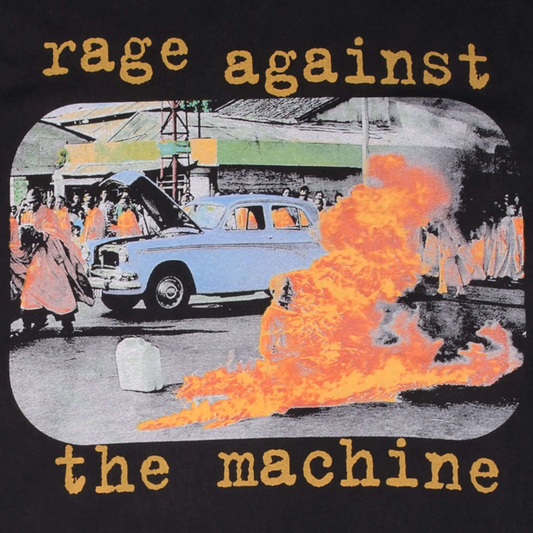 BOOTLEG RAGE AGAINST THE MACHINE TEE SHIRT SIZE LARGE SINGLE STITCH