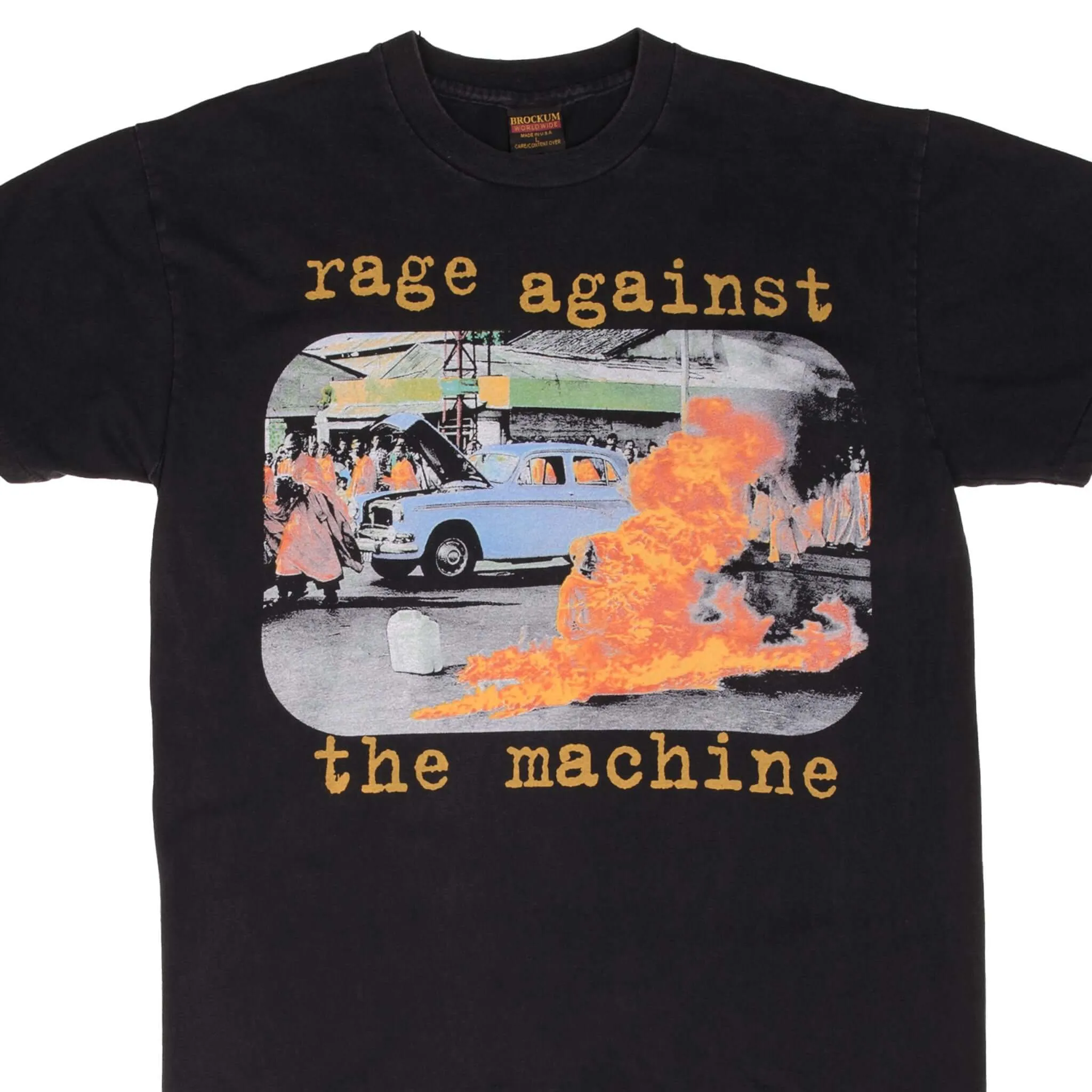 BOOTLEG RAGE AGAINST THE MACHINE TEE SHIRT SIZE LARGE SINGLE STITCH