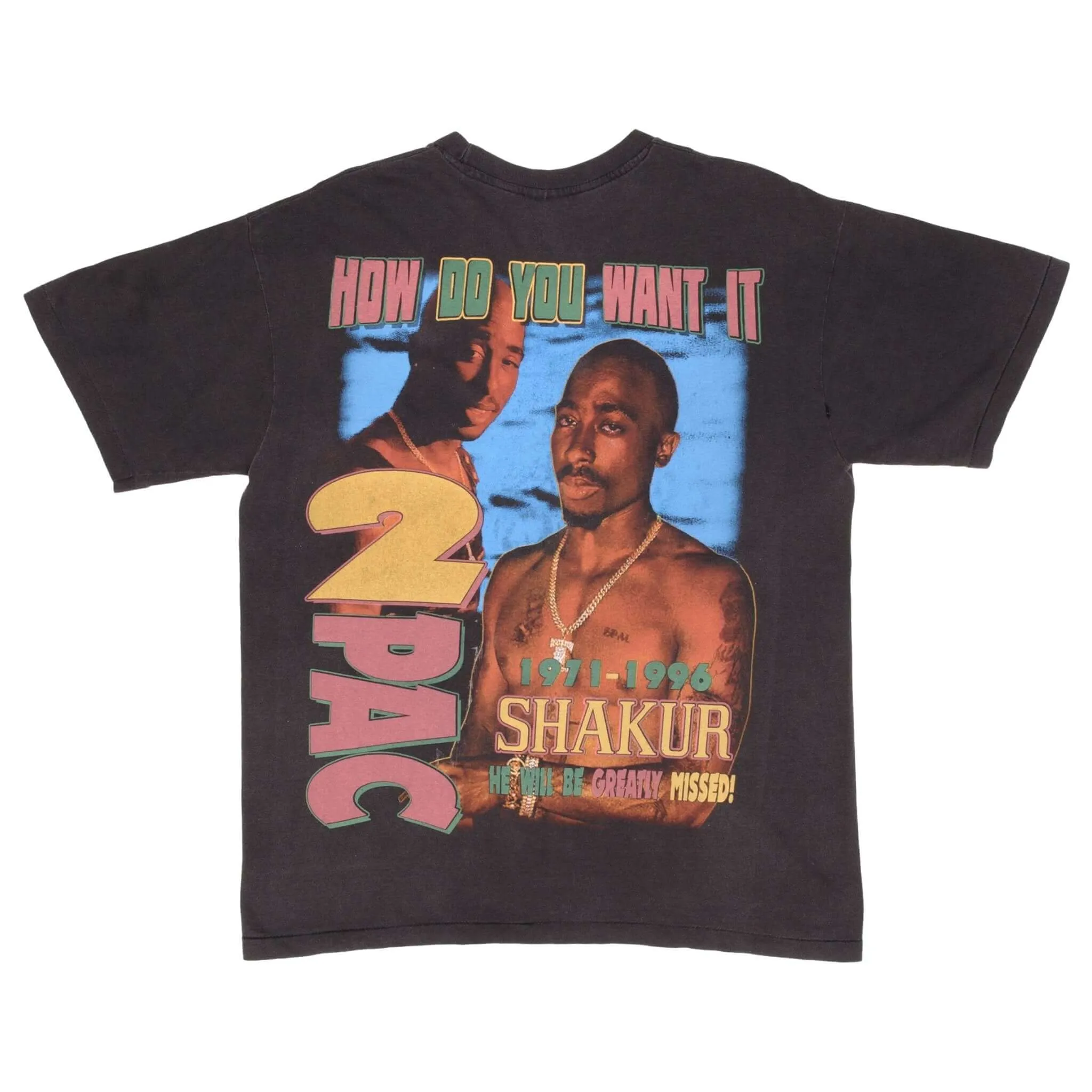 BOOTLEG RAP TEE SHIRT 2PAC TUPAC LIVE DIE BYTHE GUN SIZE XL SINGLE STITCH