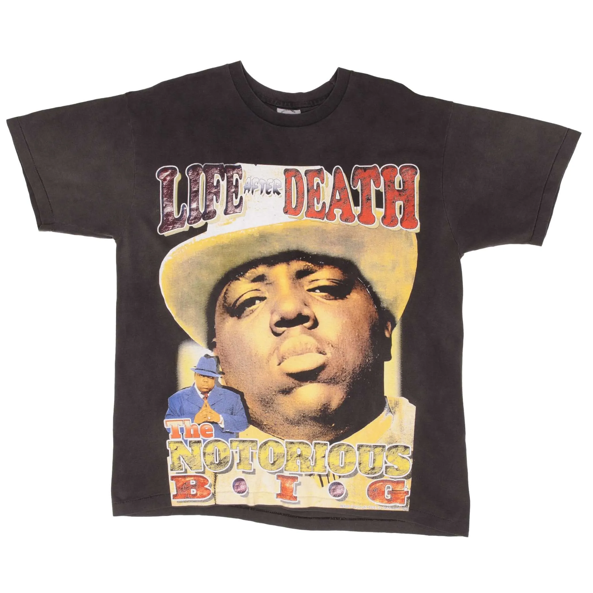 BOOTLEG RAP TEE SHIRT THE NOTORIOUS BIG LIFE AFTER DEATH SIZE XL SINGLE STITCH