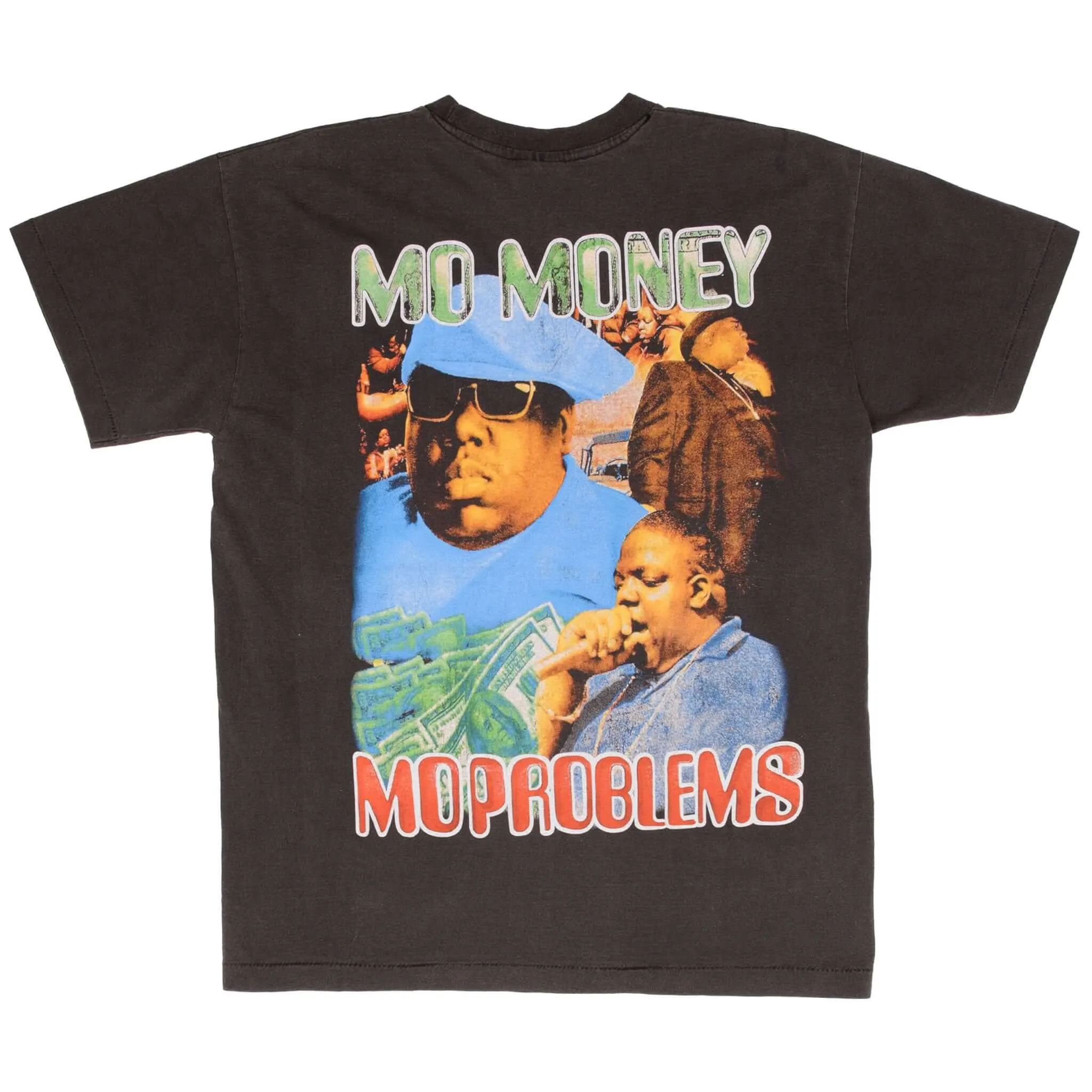 BOOTLEG RAP TEE SHIRT THE NOTORIOUS BIG NO MONEY NO PROBLEMS LARGE SINGLE STITCH