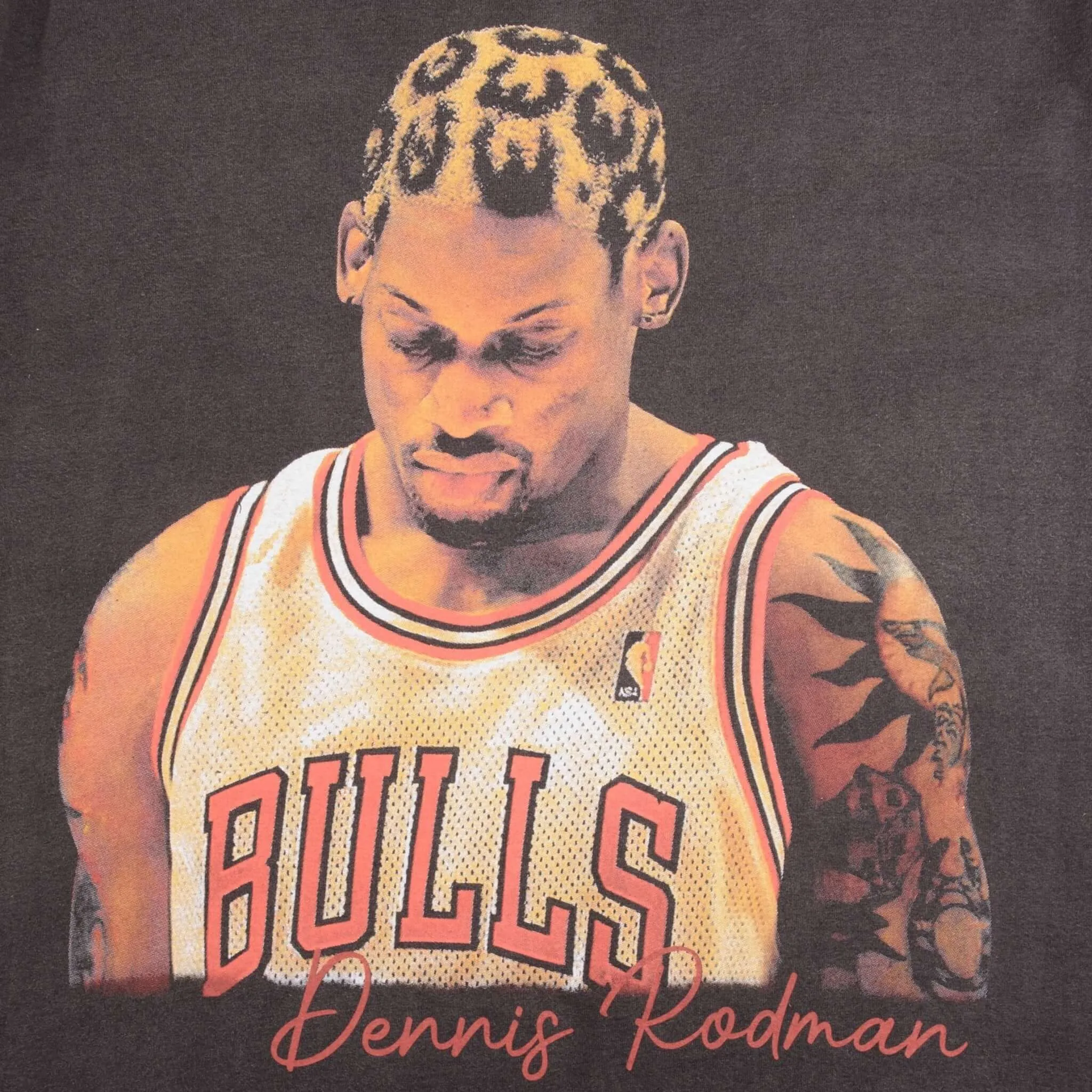 BOOTLEG TEE SHIRT NBA DENNIS RODMAN CHICAGO BULLS SIZE XL SINGLE STITCH