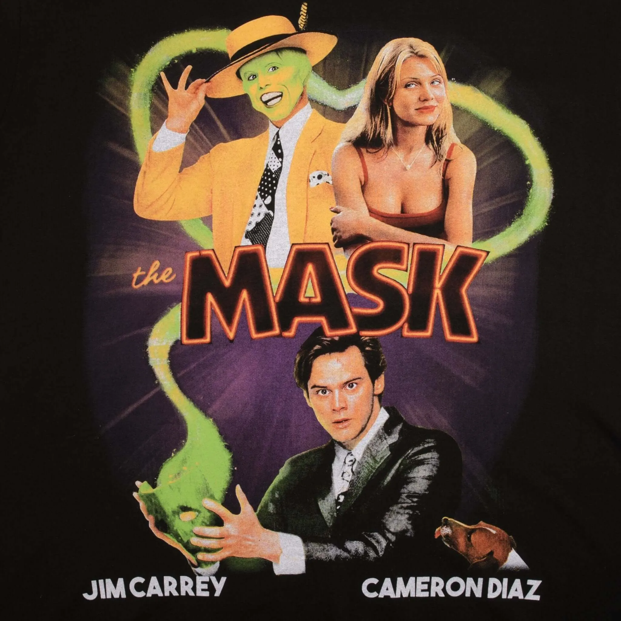 BOOTLEG TEE SHIRT THE MASK JIM CARREY CAMERON DIAZ SIZE XL SINGLE STITCH