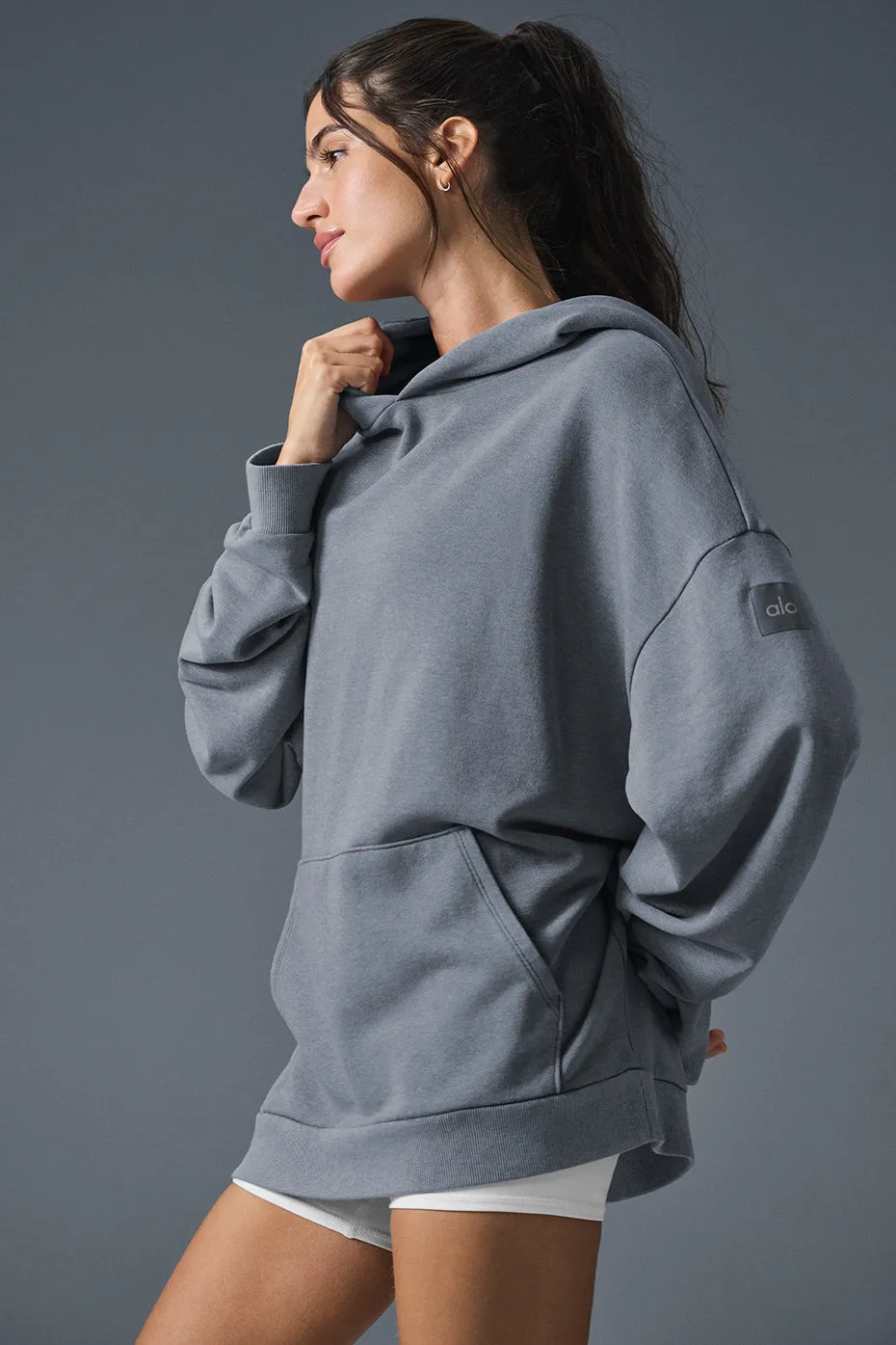 Chill Vintage Wash Hoodie - Steel Grey Wash