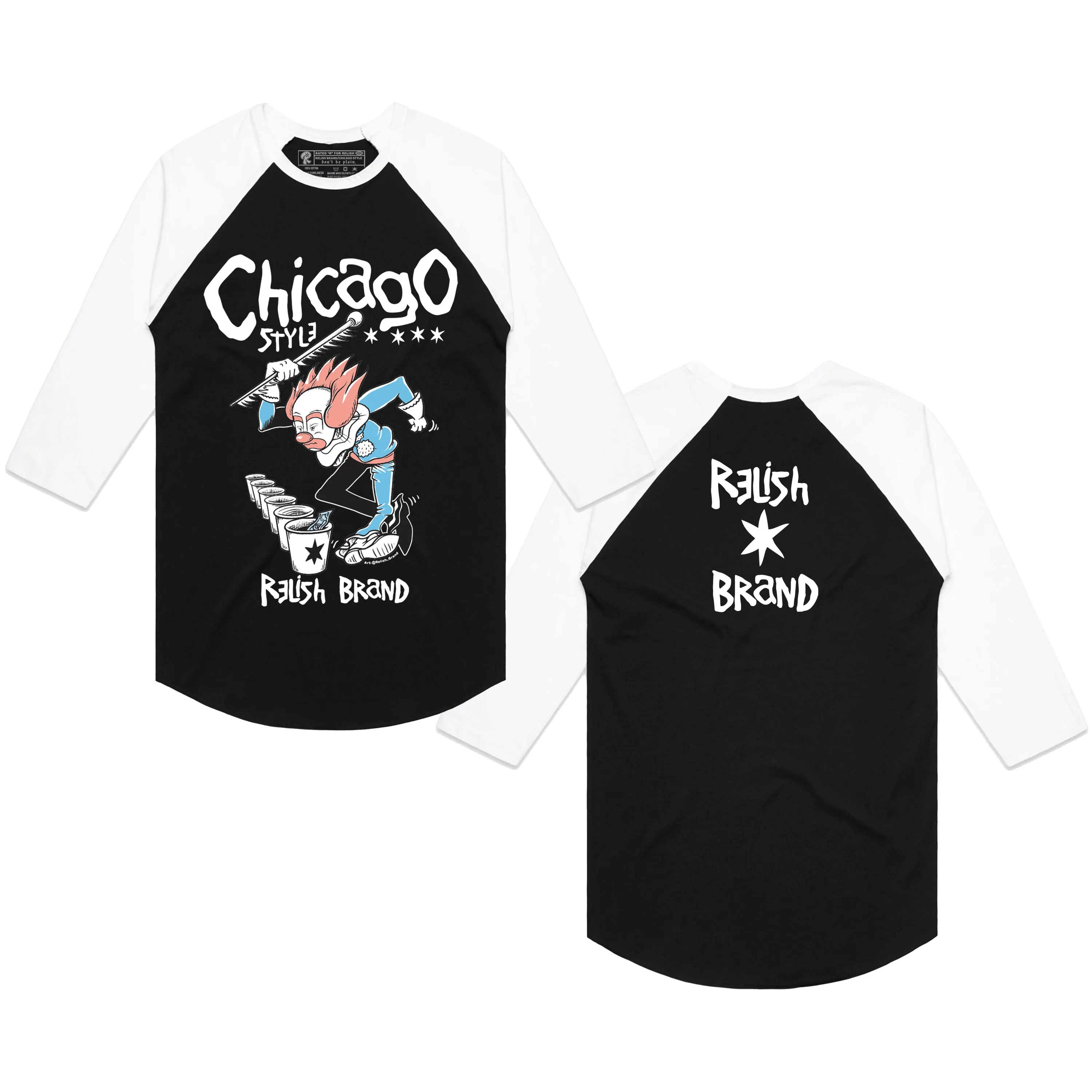 Circus Jerk - Buckets tee 3/4 baseball tee