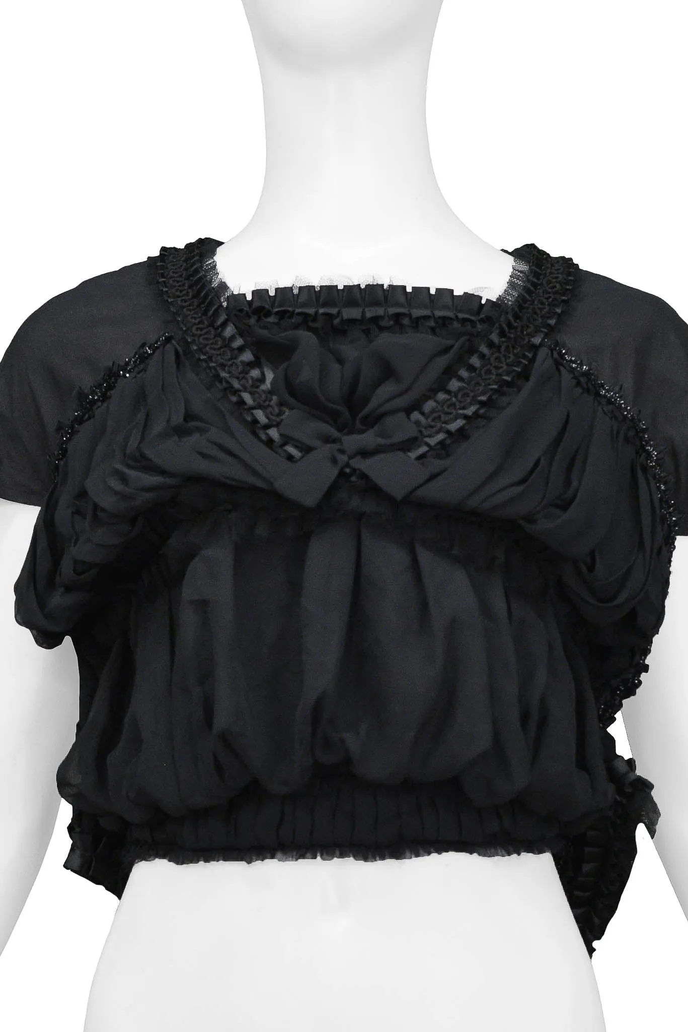 COMME DES GARCONS BLACK RIBBON CROP TOP 2006