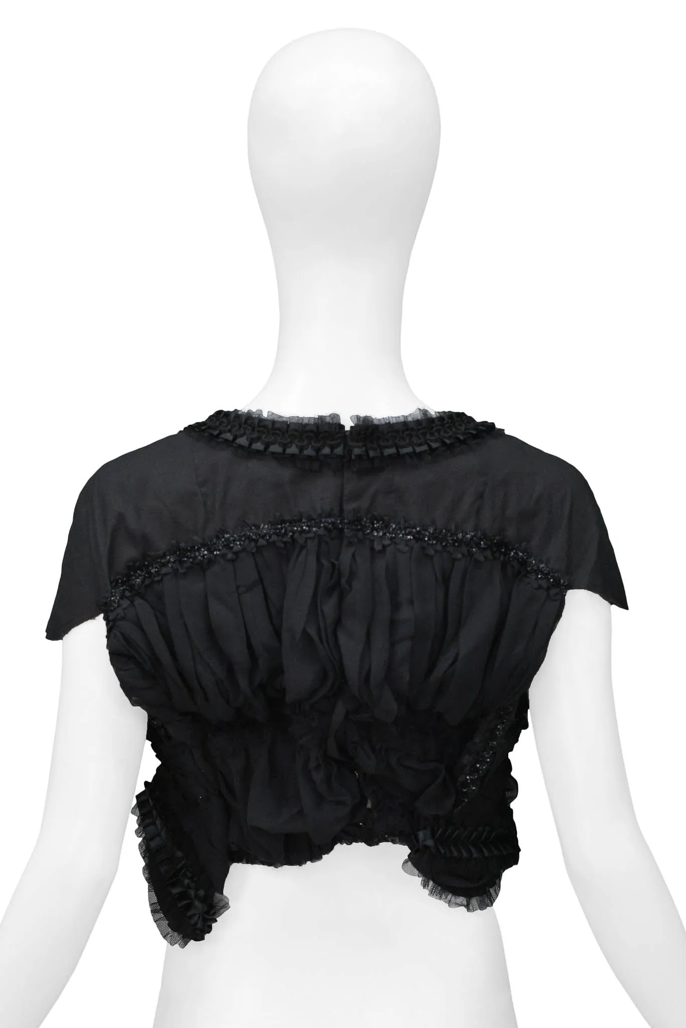 COMME DES GARCONS BLACK RIBBON CROP TOP 2006