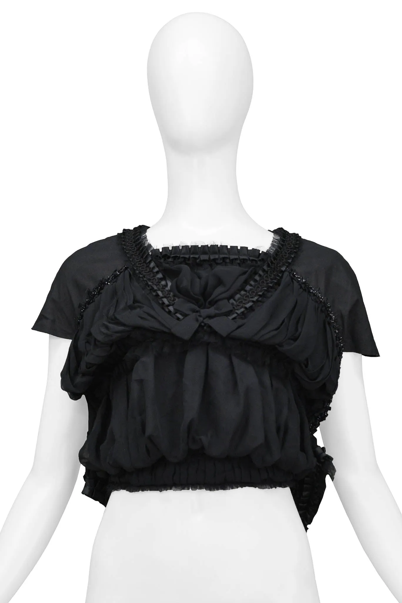 COMME DES GARCONS BLACK RIBBON CROP TOP 2006