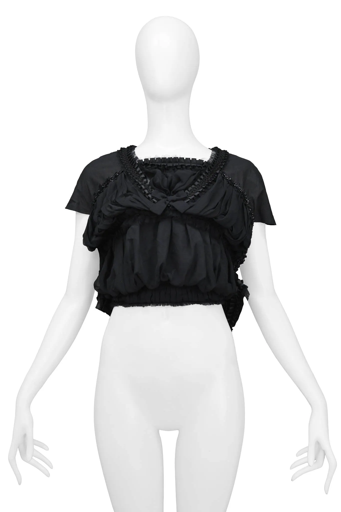 COMME DES GARCONS BLACK RIBBON CROP TOP 2006