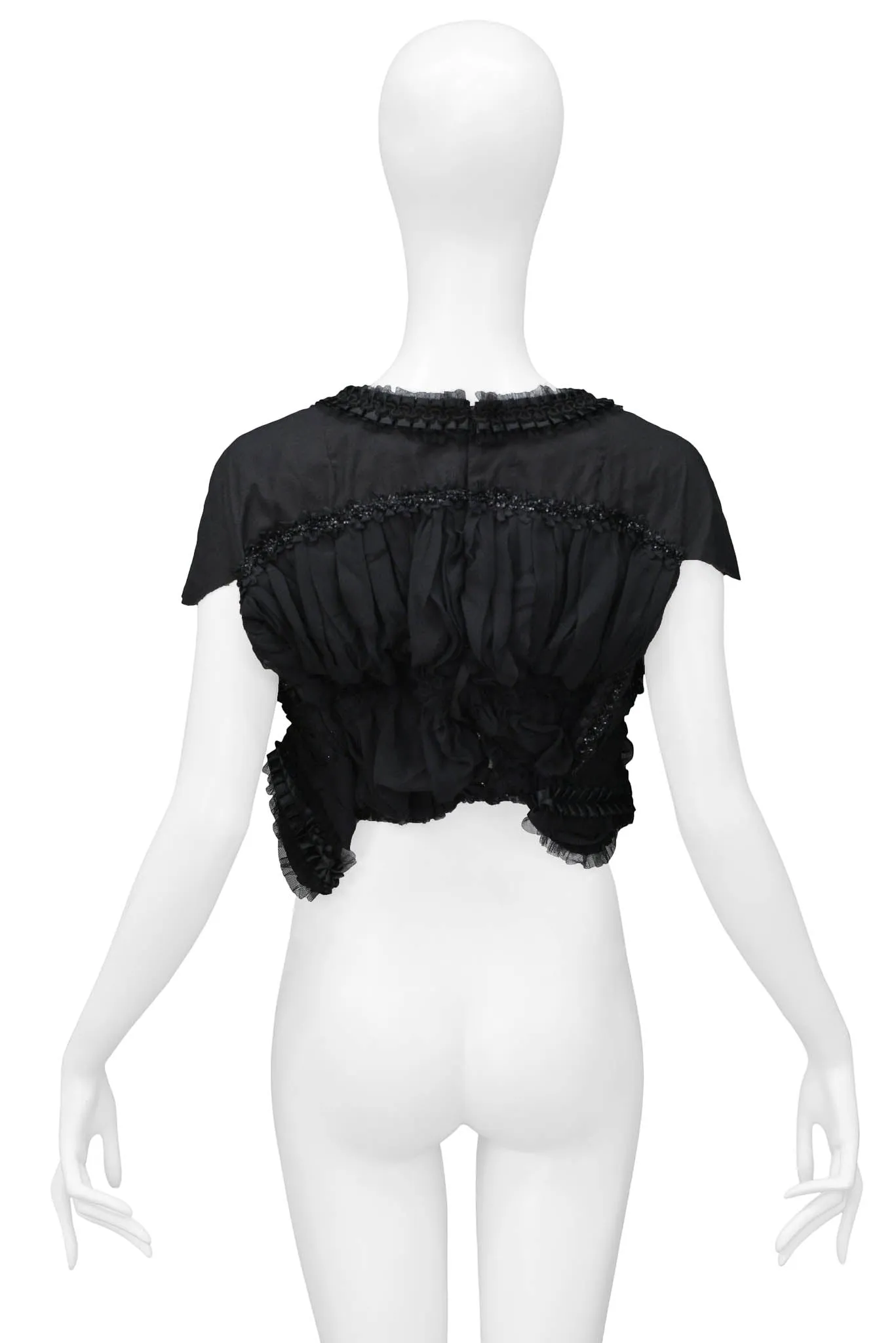 COMME DES GARCONS BLACK RIBBON CROP TOP 2006