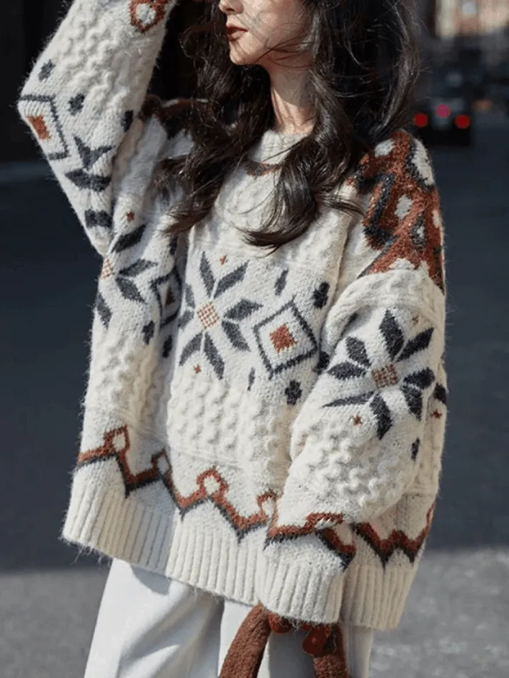 Fair Isle Christmas Pullover Sweater