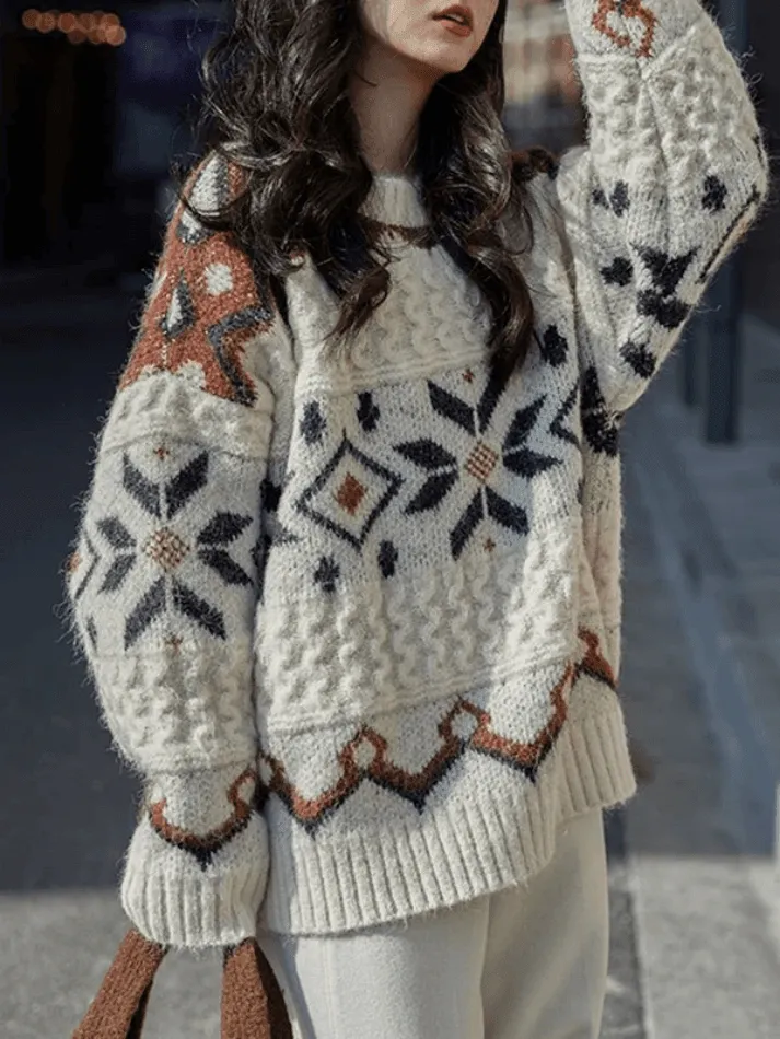 Fair Isle Christmas Pullover Sweater