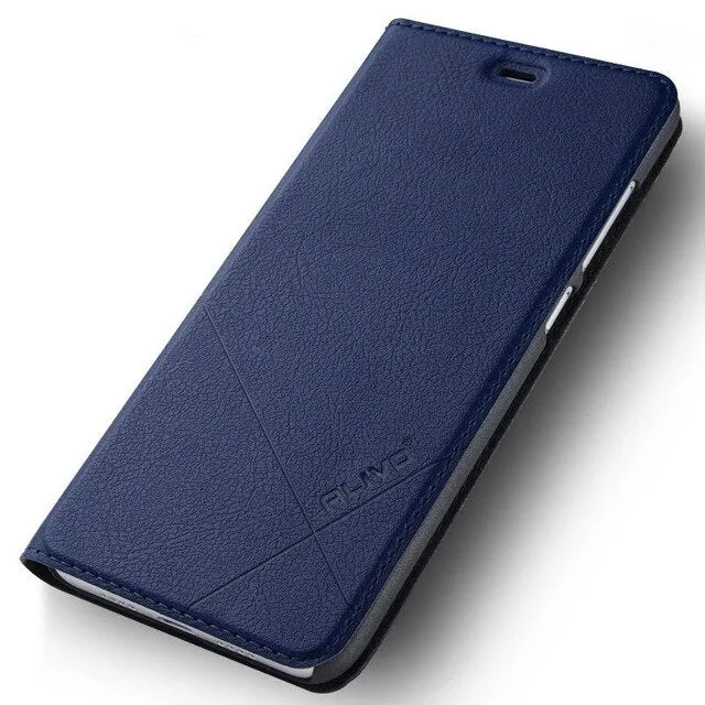 For Xiaomi Redmi 6A Case Luxury Slim series Business flip PU Leather stand cover PC Hard Material Back case for Xiaomi Redmi 6A