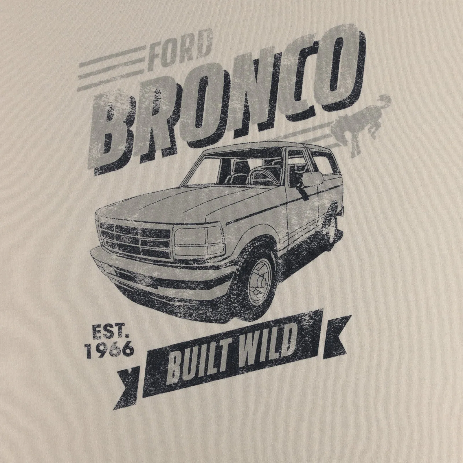 Ford Bronco Men's Retro Built Wild T-Shirt