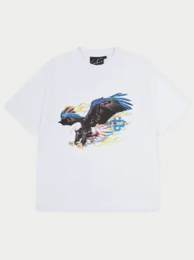 GRAPHIC FLAME VINTAGE T-SHIRT - WHITE