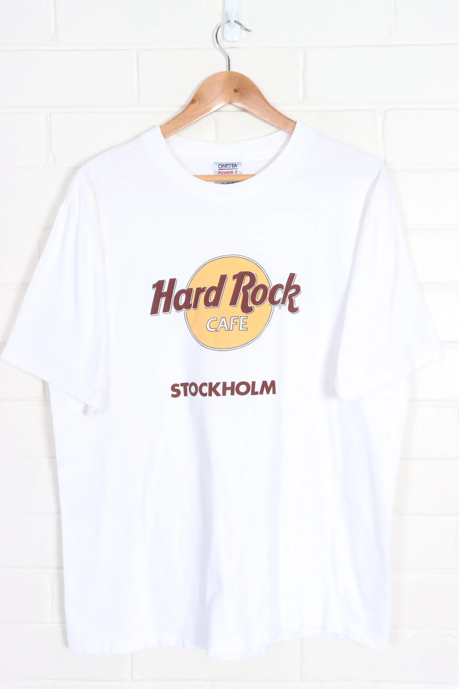 HARD ROCK CAFE Stockholm Single Stitch Tee USA Made (L)