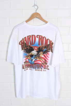 HARD ROCK CAFE Washington Bald Eagle USA Flag Destination Tee (XXL)