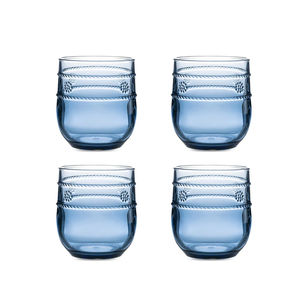 Isabella Acrylic Small Tumbler Set/4 - Blue